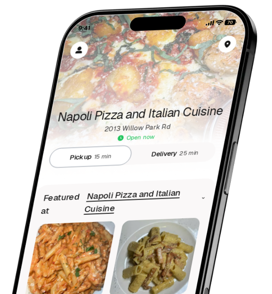 Napoli Pizza and Italian Cuisine app preview