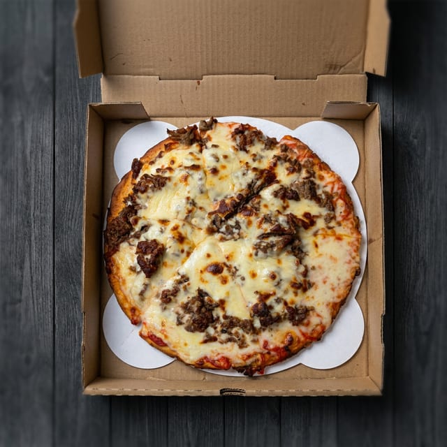 Philly Cheesesteak Cauliflower Pizza.