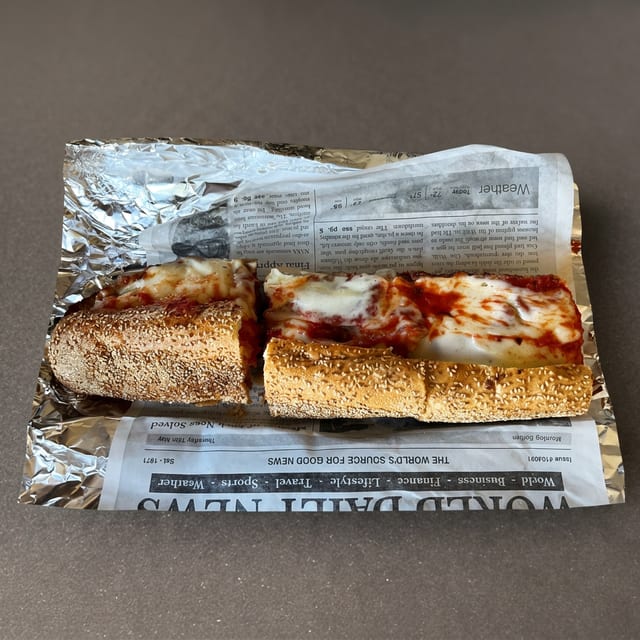 Chicken Parmigiana Sub.