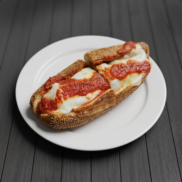 Meatball Parmigiana Sub.